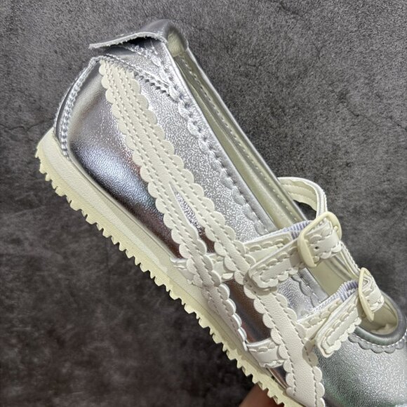 Onitsuka Tiger Mexico 66 Silver Mary Jane Sneakers - Picture 7 of 9